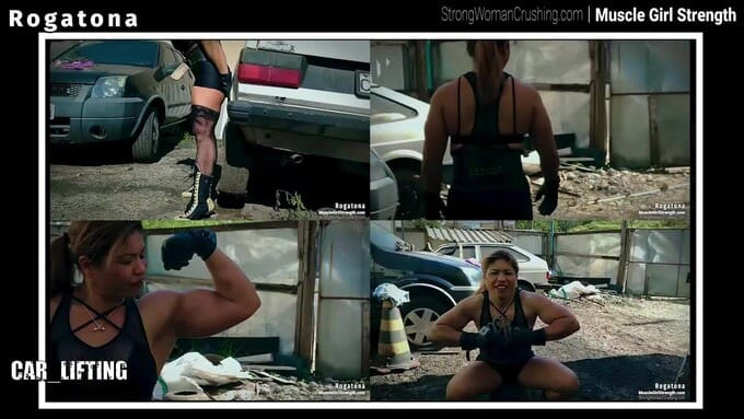 Rogatona the Strongwoman Who Lifts Cars in the Scrapyard