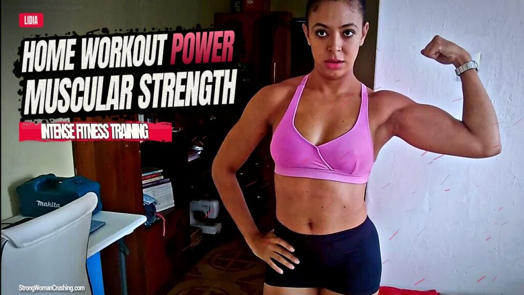 Lidia do her Home Workout