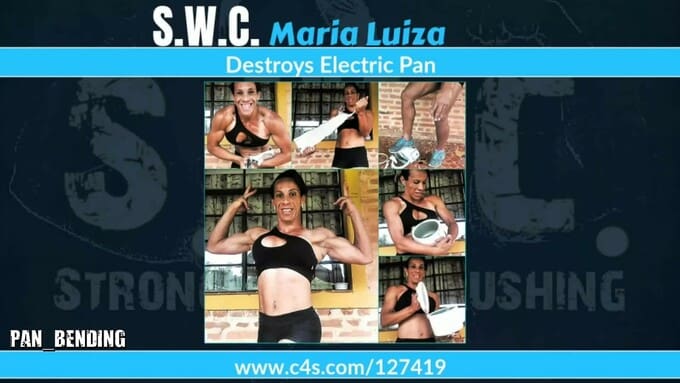 Maria Luiza destroys an electric pan