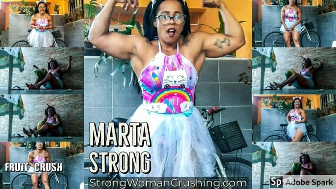Marta Strong in a princess who could crush your head