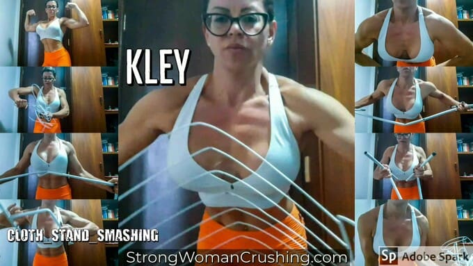 Kley in metal cloth dryer bending destruction