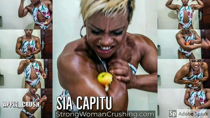 Sia Capitu crushing apple biceps