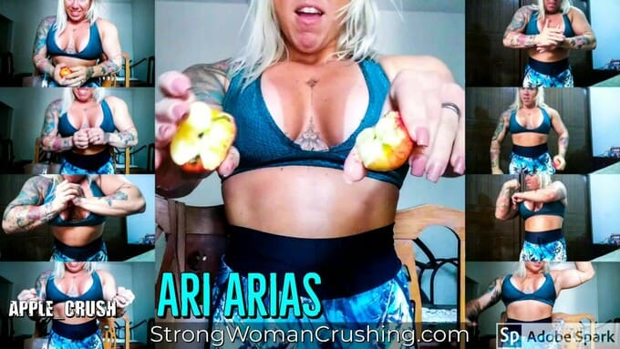 Ari Arias Broke an Apple Apart