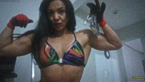 Tatamanola twist metal with her muscles