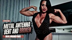 Luh Montrinha Bends Twists and Destroys a Hard Metal Antenna