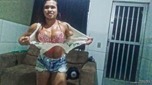 Thata Ogra Rips Cloths from Her Muscular Physique