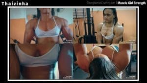 Thaizinha does exercises and pumps those hard muscles
