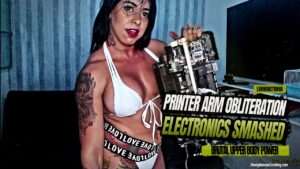 Luh Monstrinha obliterates a printer