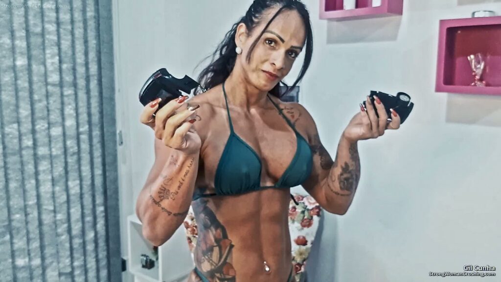 Gil Cunha Shatters a Black toy car with her strength