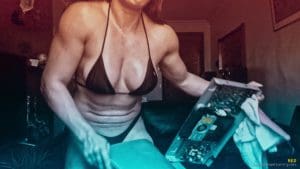 RED trashes a big DVD player with her strength