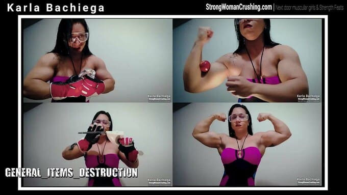 Karla Bachiega is a muscular destroyer