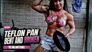 Thata Ogra bends a Teflon Pan