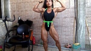 Thata Ogra poses in black spandex