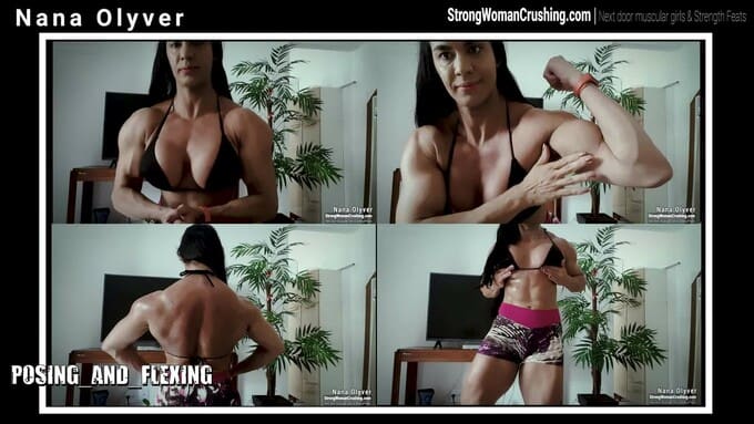 Nana Olyver flexes some amazonian muscles