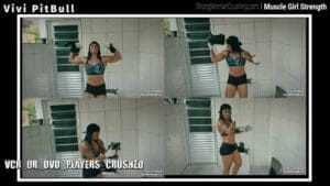 Vivi smashes a Dvd player and a Coffee machine – no sound