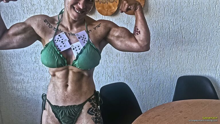 Sassenach shows her muscles and strength by tearing some cards while flexing her amazing physique<span class="rmp-archive-results-widget rmp-archive-results-widget--not-rated"><i class=" rmp-icon rmp-icon--ratings rmp-icon--star "></i><i class=" rmp-icon rmp-icon--ratings rmp-icon--star "></i><i class=" rmp-icon rmp-icon--ratings rmp-icon--star "></i><i class=" rmp-icon rmp-icon--ratings rmp-icon--star "></i><i class=" rmp-icon rmp-icon--ratings rmp-icon--star "></i> <span>0 (0)</span></span>