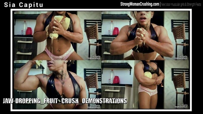 Sia Capitu Incredible Muscular Strength – Watch Her Smash a Cantaloupe! 5 (1)