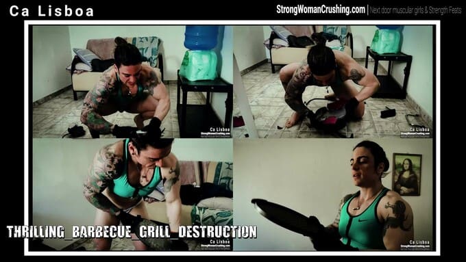CA Lisboa Explosive Muscle Domination Shatters a Massive Grill!