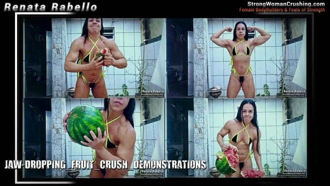Renata Rabello Shatters Limits as she Crushes a Watermelon with Raw Strength