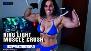 Sassenach destroys a ring light with her monstrous muscles