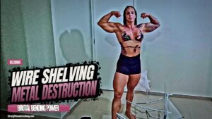 Gil Cunha destroys her wire shelving