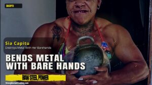 Sia Capitu bends metal with power