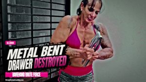 Gil Cunha destroys a drawer and metal planks