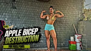 Glauce Crushes Apples with Pure Bicep Power