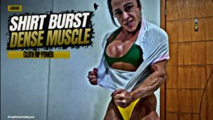 Janaina Bursts Her Shirt With Pure Dense Muscle