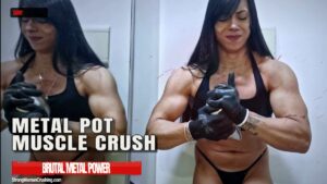 Samy smashes a metal pot