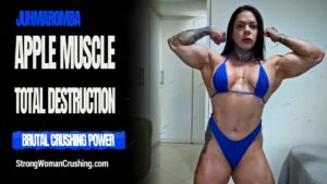 Juh Maromba destroys apples in her muscles