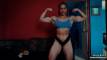 Jessy Bruta uses her muscles and smashes some juice from oranges